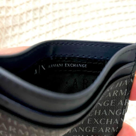 Armani Exchange All Over Logo Card Holder NWT - Picture 4 of 6